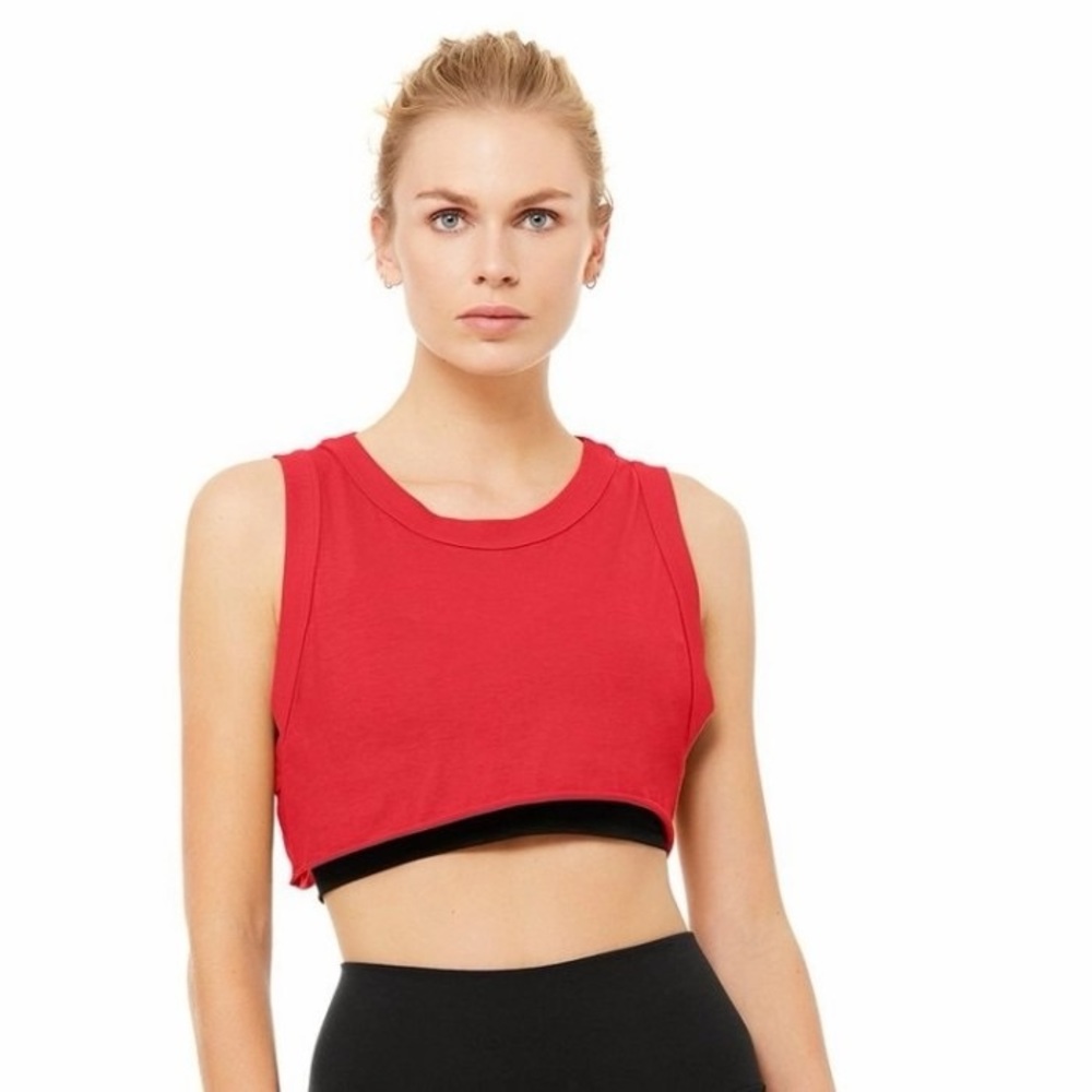 Alo Yoga Inspire Crop Tank - Scarlet